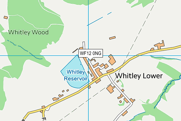 WF12 0NG map - OS VectorMap District (Ordnance Survey)