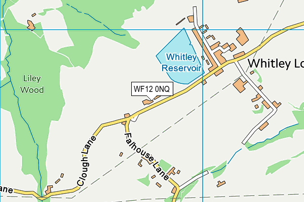 WF12 0NQ map - OS VectorMap District (Ordnance Survey)