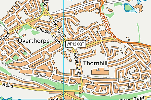 Thornhill Junior And Infant School map (WF12 0QT) - OS VectorMap District (Ordnance Survey)