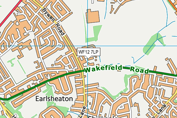WF12 7LP map - OS VectorMap District (Ordnance Survey)