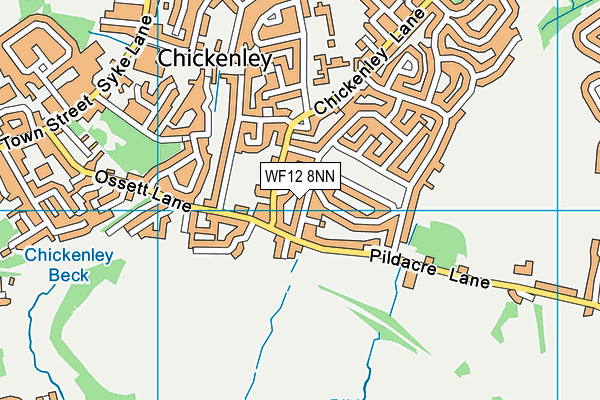 WF12 8NN map - OS VectorMap District (Ordnance Survey)