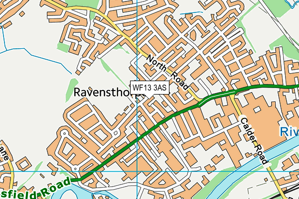 Ravensthorpe Church of England Voluntary Controlled Junior School map (WF13 3AS) - OS VectorMap District (Ordnance Survey)