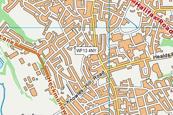WF13 4NY map - OS VectorMap District (Ordnance Survey)