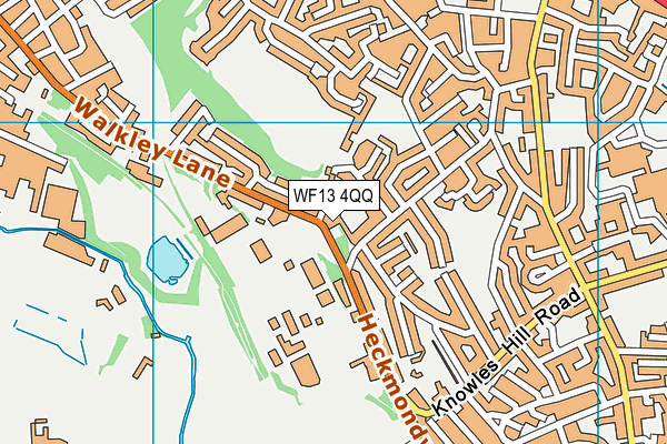WF13 4QQ map - OS VectorMap District (Ordnance Survey)
