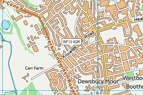 WF13 4QR map - OS VectorMap District (Ordnance Survey)