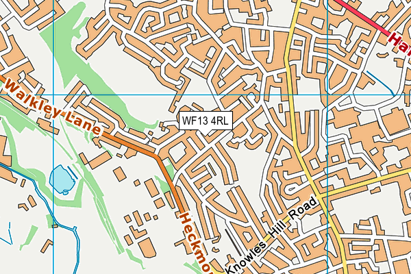 WF13 4RL map - OS VectorMap District (Ordnance Survey)