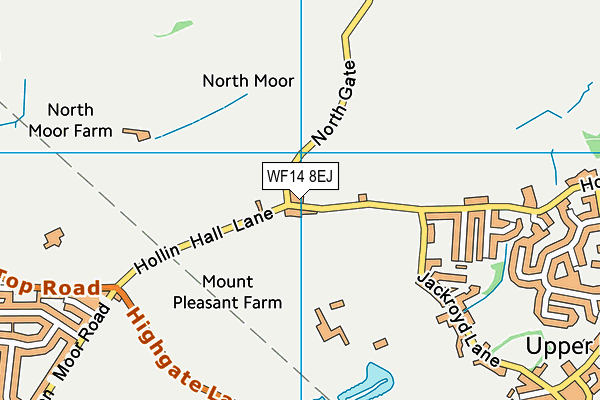 Map of TRAVELLERS REST MIRFIELD LTD at district scale
