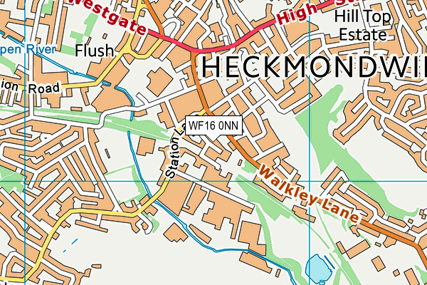 WF16 0NN map - OS VectorMap District (Ordnance Survey)