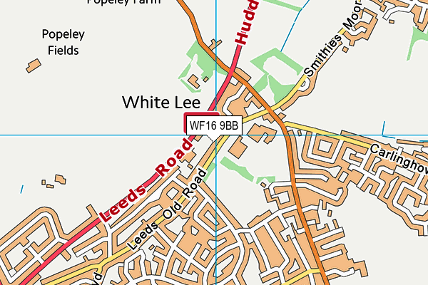 Co-op Academy Smithies Moor map (WF16 9BB) - OS VectorMap District (Ordnance Survey)