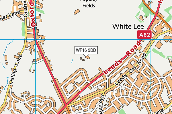 WF16 9DD map - OS VectorMap District (Ordnance Survey)