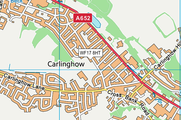 Carlinghow Academy map (WF17 8HT) - OS VectorMap District (Ordnance Survey)