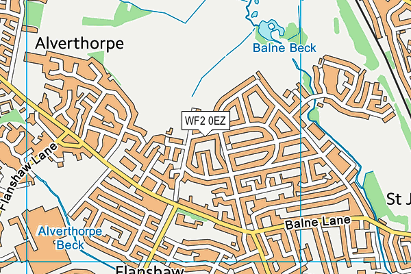 WF2 0EZ map - OS VectorMap District (Ordnance Survey)