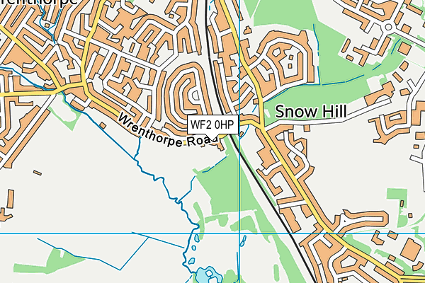 WF2 0HP map - OS VectorMap District (Ordnance Survey)