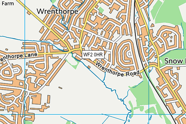 Wrenthorpe Park map (WF2 0HR) - OS VectorMap District (Ordnance Survey)