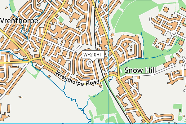 WF2 0HT map - OS VectorMap District (Ordnance Survey)