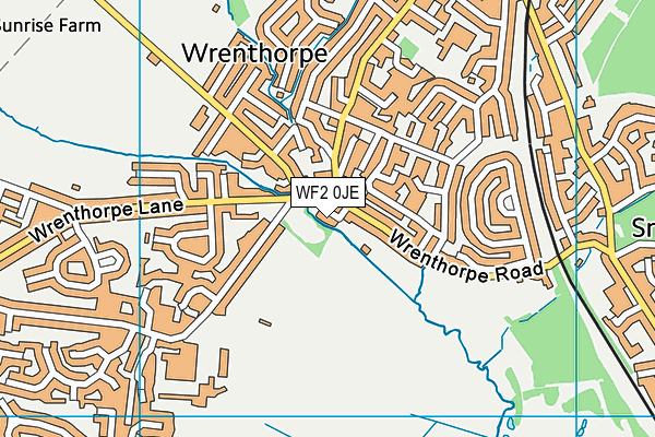 WF2 0JE map - OS VectorMap District (Ordnance Survey)