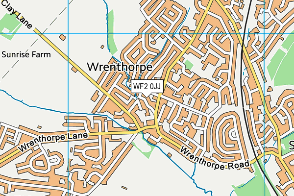 WF2 0JJ map - OS VectorMap District (Ordnance Survey)