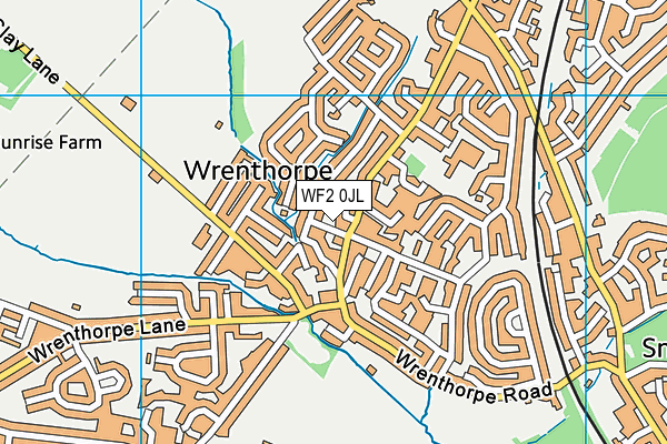 WF2 0JL map - OS VectorMap District (Ordnance Survey)