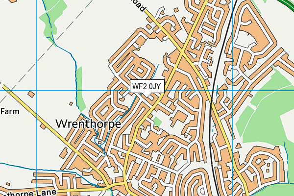 WF2 0JY map - OS VectorMap District (Ordnance Survey)