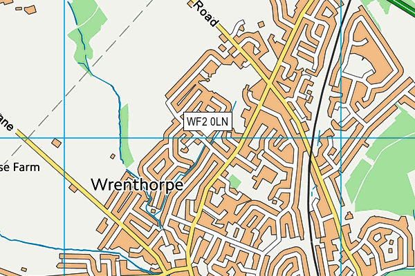 WF2 0LN map - OS VectorMap District (Ordnance Survey)