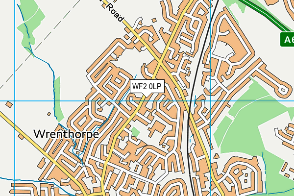 WF2 0LP map - OS VectorMap District (Ordnance Survey)