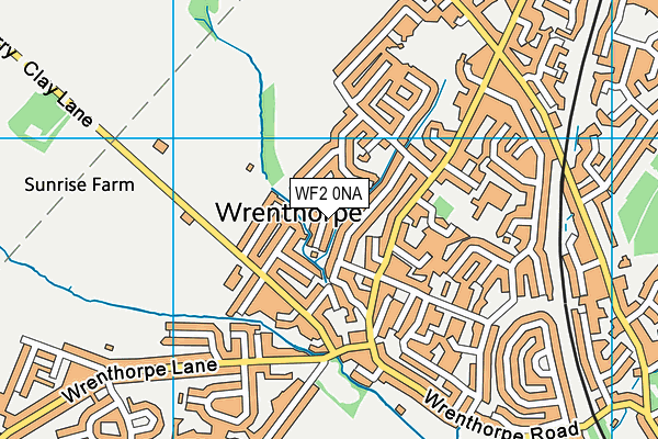 WF2 0NA map - OS VectorMap District (Ordnance Survey)