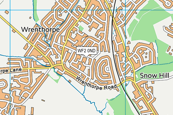 WF2 0ND map - OS VectorMap District (Ordnance Survey)
