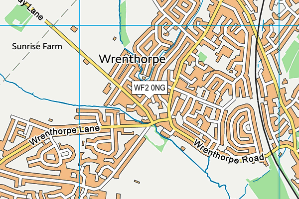 WF2 0NG map - OS VectorMap District (Ordnance Survey)