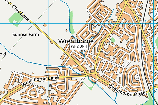 WF2 0NH map - OS VectorMap District (Ordnance Survey)