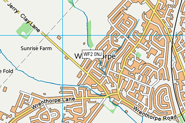 WF2 0NJ map - OS VectorMap District (Ordnance Survey)