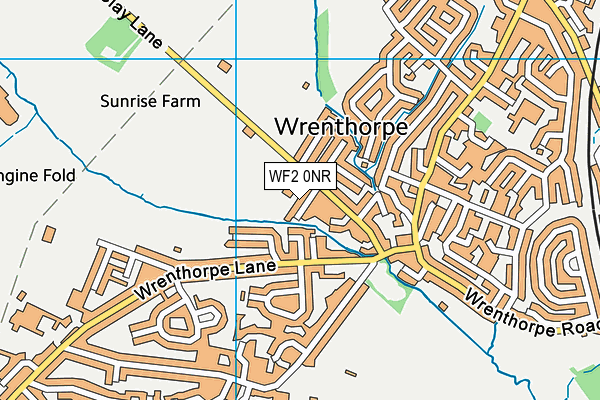 WF2 0NR map - OS VectorMap District (Ordnance Survey)