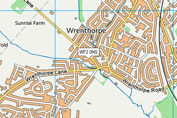 WF2 0NS map - OS VectorMap District (Ordnance Survey)