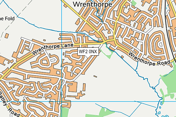 WF2 0NX map - OS VectorMap District (Ordnance Survey)