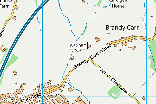 WF2 0RG map - OS VectorMap District (Ordnance Survey)