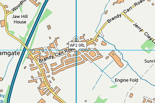 WF2 0RL map - OS VectorMap District (Ordnance Survey)