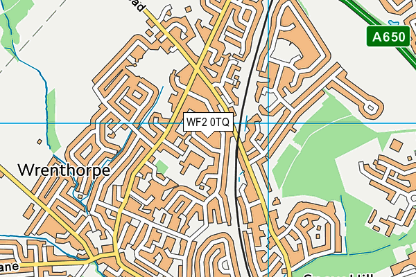 WF2 0TQ map - OS VectorMap District (Ordnance Survey)