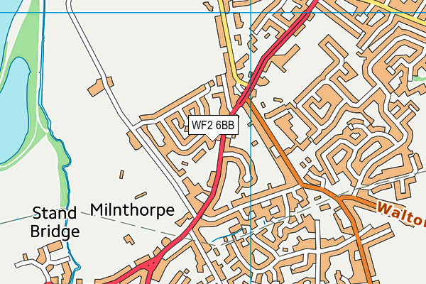 WF2 6BB map - OS VectorMap District (Ordnance Survey)