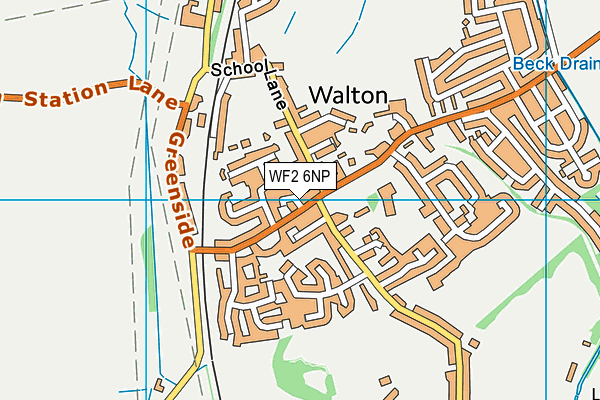 WF2 6NP map - OS VectorMap District (Ordnance Survey)