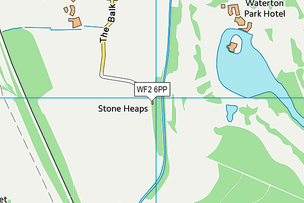 WF2 6PP map - OS VectorMap District (Ordnance Survey)