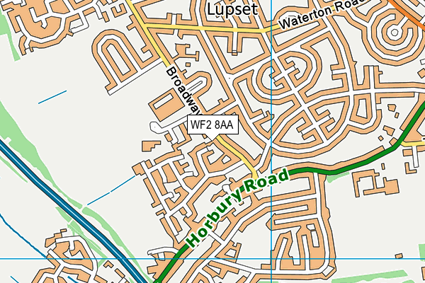 Snapethorpe Primary School map (WF2 8AA) - OS VectorMap District (Ordnance Survey)