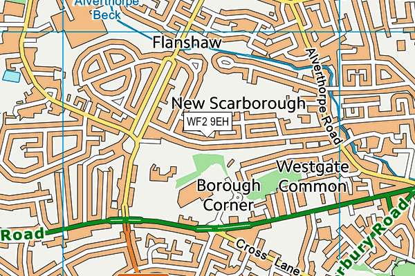 WF2 9EH map - OS VectorMap District (Ordnance Survey)