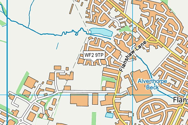 WF2 9TP map - OS VectorMap District (Ordnance Survey)