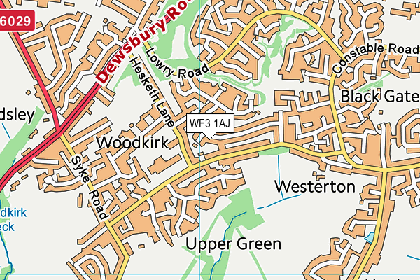 Map of WEST YORKSHIRE BRICKWORK LTD at district scale