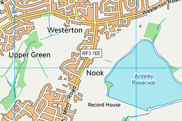 WF3 1EE map - OS VectorMap District (Ordnance Survey)