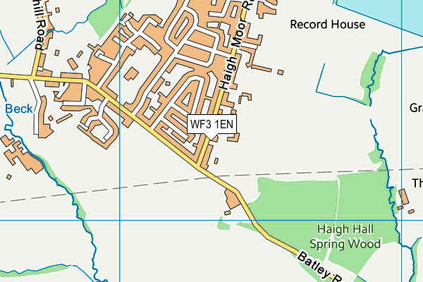 WF3 1EN map - OS VectorMap District (Ordnance Survey)