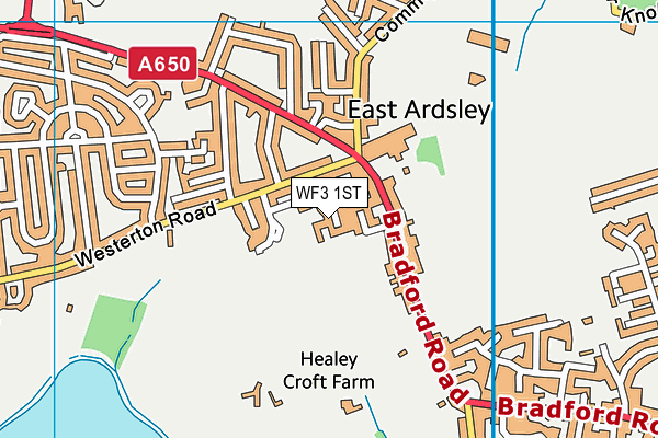 WF3 1ST map - OS VectorMap District (Ordnance Survey)