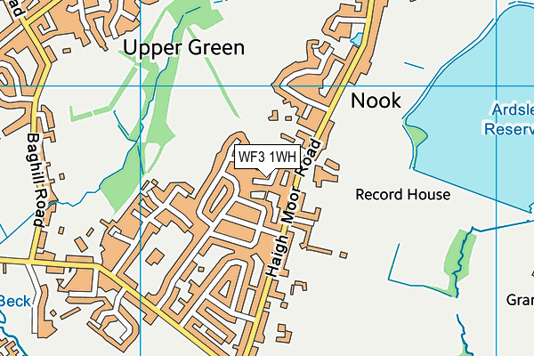 WF3 1WH map - OS VectorMap District (Ordnance Survey)