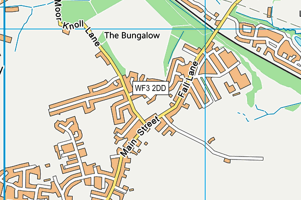 WF3 2DD map - OS VectorMap District (Ordnance Survey)