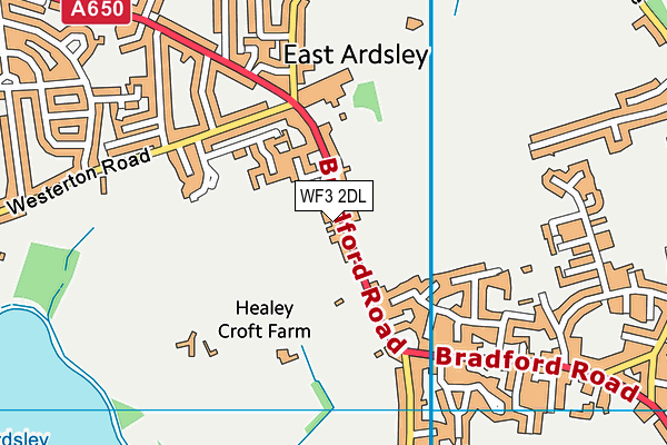 WF3 2DL map - OS VectorMap District (Ordnance Survey)