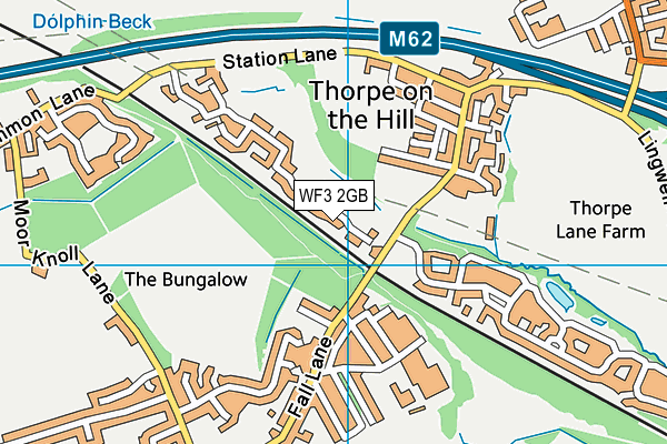 WF3 2GB map - OS VectorMap District (Ordnance Survey)